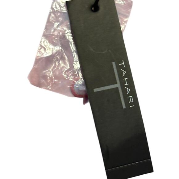 Tahari pink dusty rose ruffle Blouse, NWT,  Women Large - Picture 6 of 8